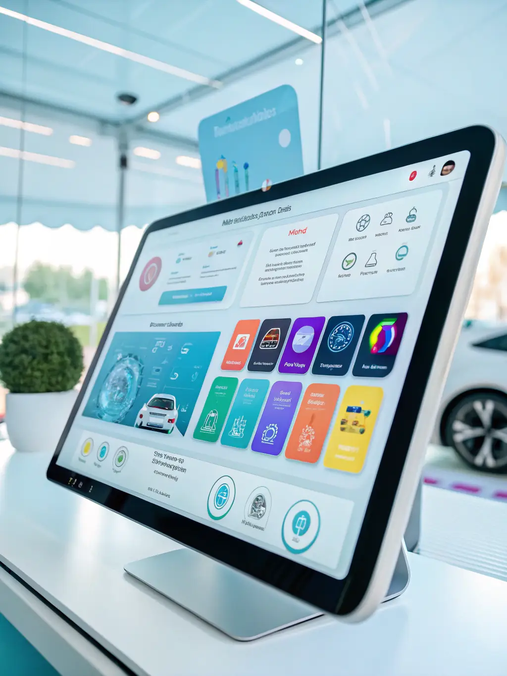 A dashboard interface showing call analytics and AI performance metrics, demonstrating the data-driven approach.